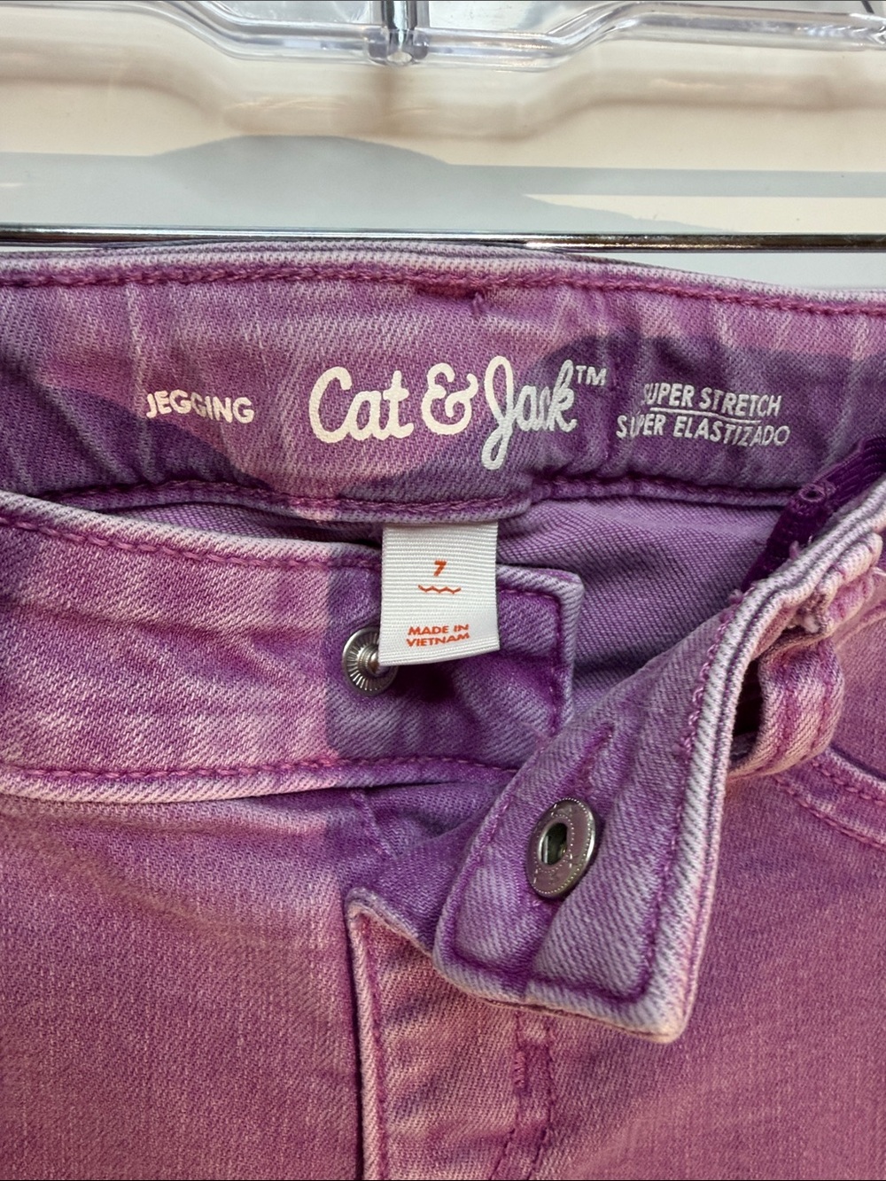 Cat & Jack Purple Super Stretch Jeggings for Girls
